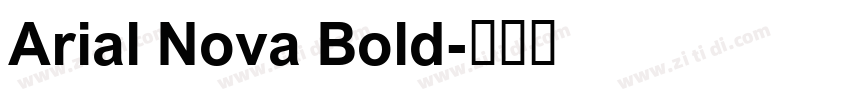 Arial Nova Bold字体转换